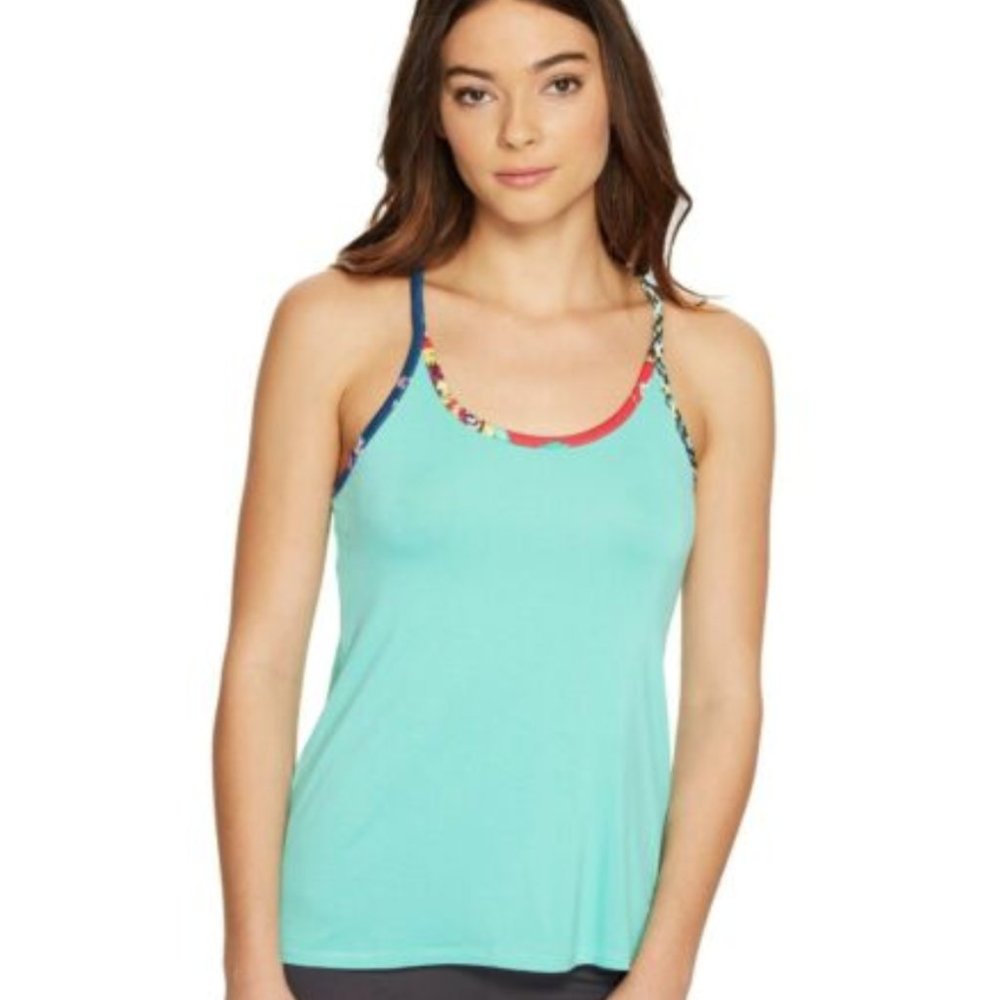 Vera Bradley Cascade Aqua Pajama Tank Top EUC, M